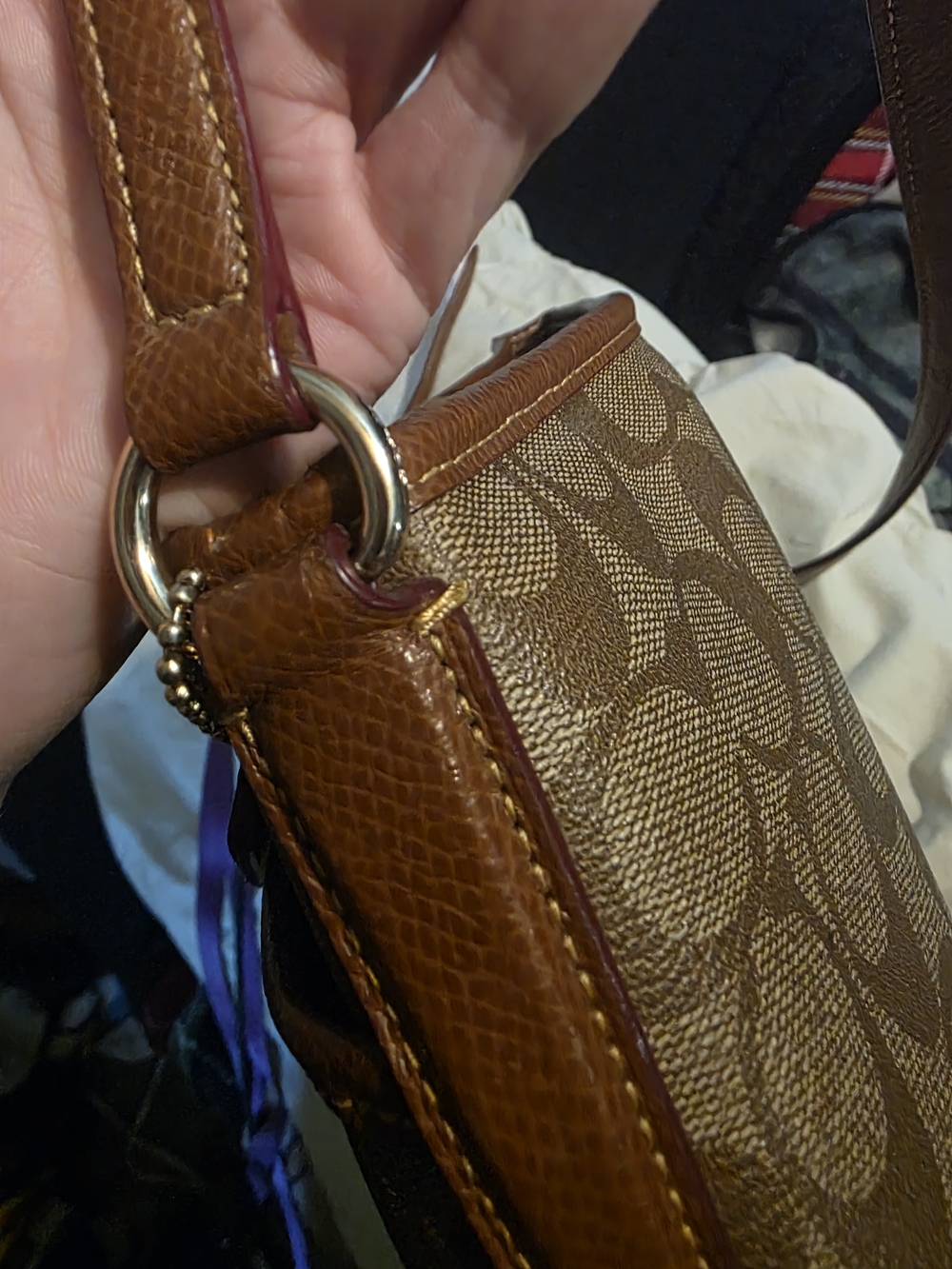 Coach Brown Signature Crossbody Bag No° D1623 F34938 - Picture 16 of 16